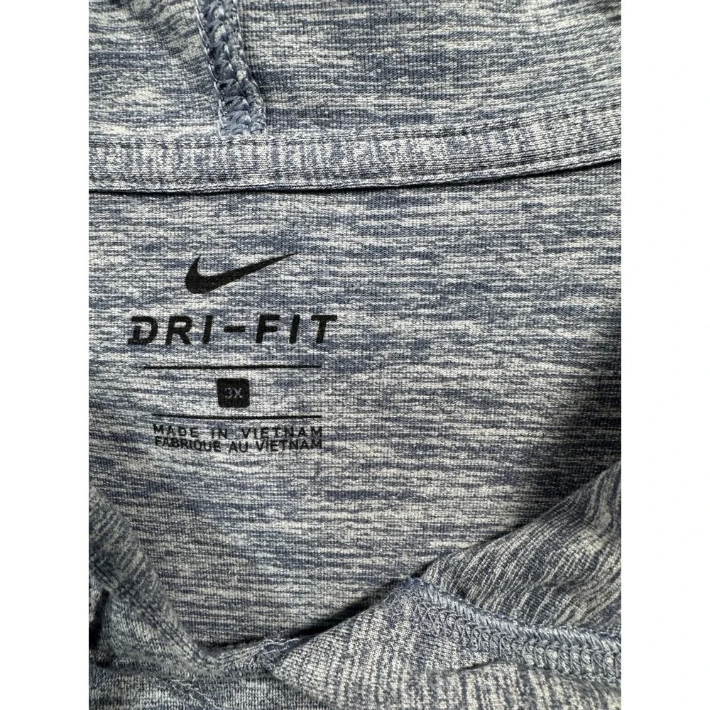 Women's Nike Diffused Blue Yoga Jersey Cropped Hoodie - 3X‎ - Excellent